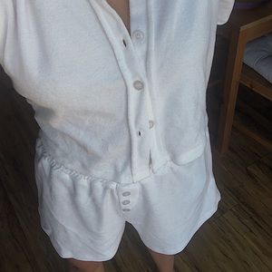 White Swimsuit coverup